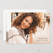 Aankondiging afstudeerder Photo Afstuderen (Voorkant / Achterkant)