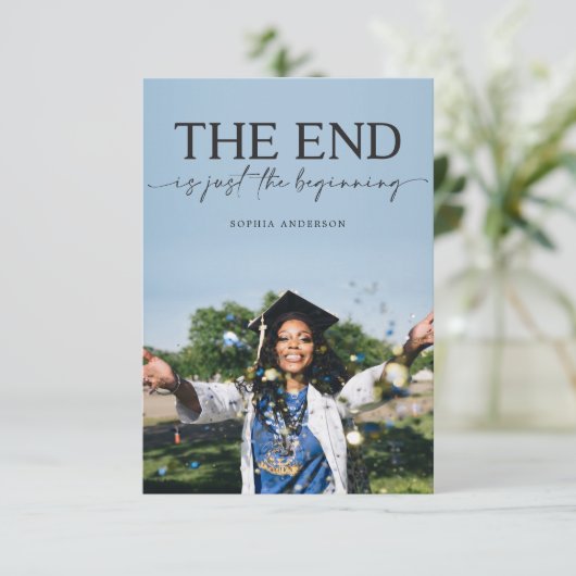 Aankondiging Afstudeerder van afstuderen Partij Ui (Staand voorkant)