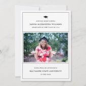 Aankondiging Afstudeerder van graduatie Cap Modern (Voorkant)