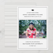 Aankondiging Afstudeerder van graduatie Cap Modern (Voorkant / Achterkant)