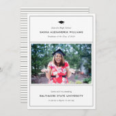 Aankondiging Afstudeerder van graduatie Cap Modern (Voorkant / Achterkant)