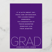 Aankondiging AFSTUDEERDER van hoogopgeleid Roos Go (Achterkant)