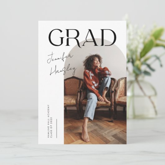 Aankondiging afstudeerder White Arch Afstuderen (Staand voorkant)