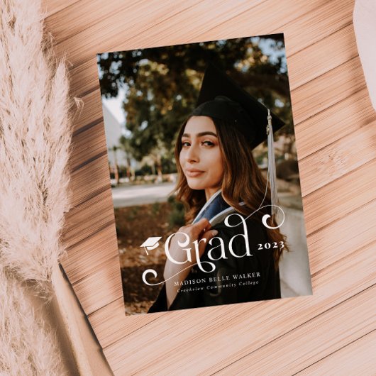 Aankondiging afstudeerder Zwemige overlay-tekst Af