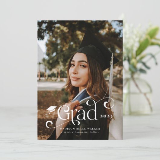 Aankondiging afstudeerder Zwemige overlay-tekst Af (Staand voorkant)