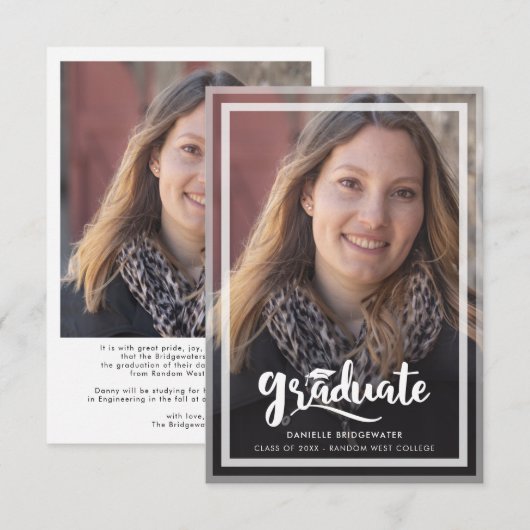 Aankondiging afstudeerscriptie 2026 foto's (Voorkant / Achterkant)