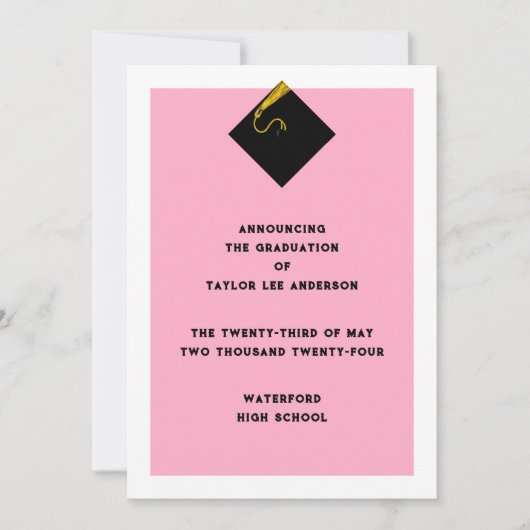 Aankondiging afstuderen (Voorkant)