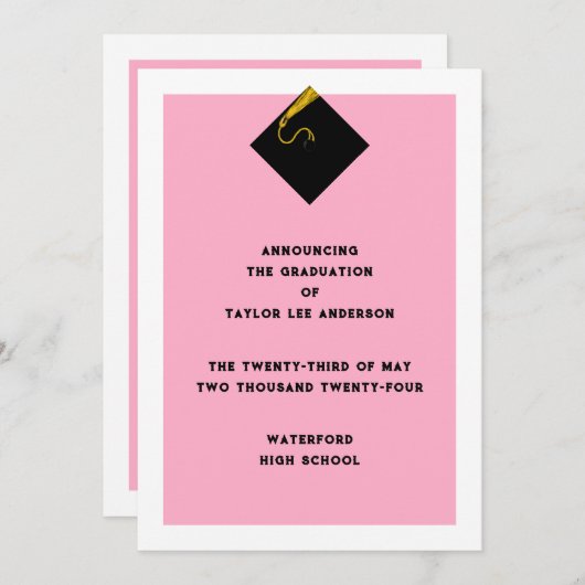 Aankondiging afstuderen (Voorkant / Achterkant)