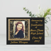 Aankondiging afstuderen (Staand voorkant)