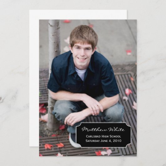 Aankondiging afstuderen (Voorkant / Achterkant)