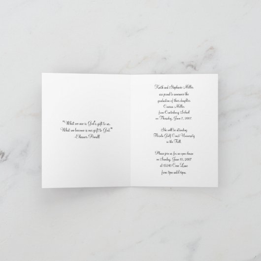 aankondiging afstuderen (Binnen)