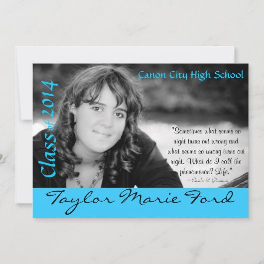 Aankondiging afstuderen (Voorkant)