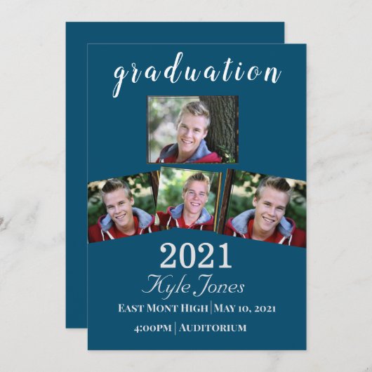 Aankondiging afstuderen (Voorkant / Achterkant)