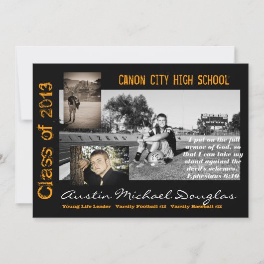 Aankondiging afstuderen (Voorkant)