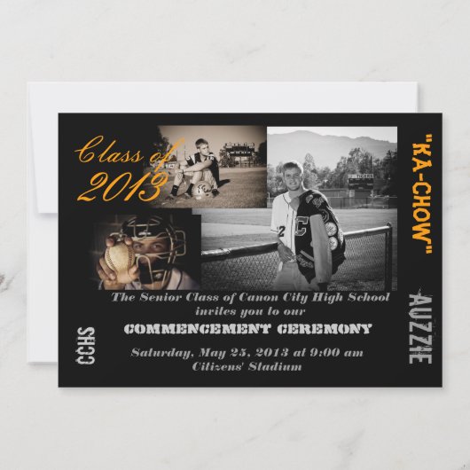 Aankondiging afstuderen (Achterkant)