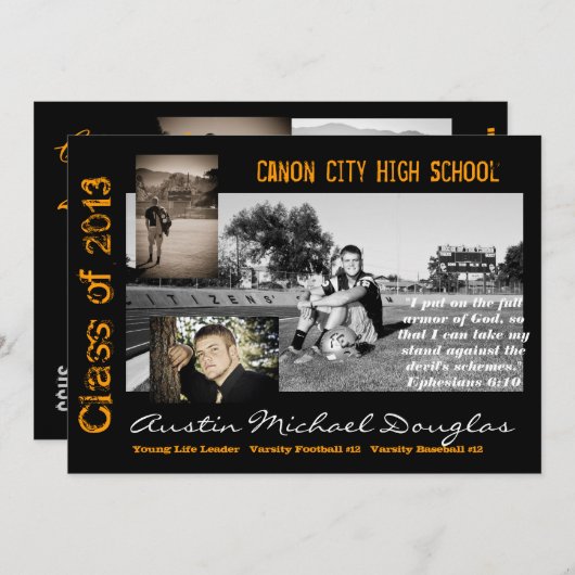 Aankondiging afstuderen (Voorkant / Achterkant)