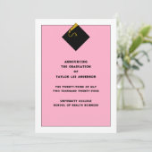 Aankondiging afstuderen (Staand voorkant)