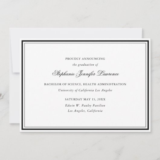 Aankondiging Afstuderen (Voorkant)