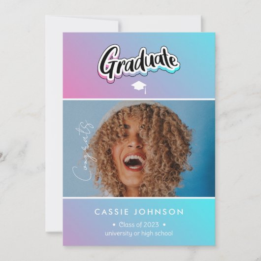 aankondiging afstuderen (Voorkant)