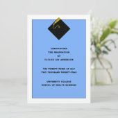 Aankondiging afstuderen (Staand voorkant)