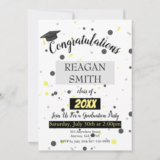 Aankondiging afstuderen (Voorkant)