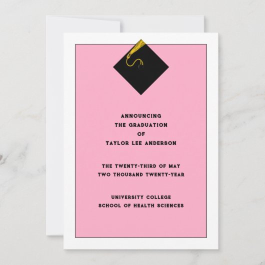 Aankondiging afstuderen (Voorkant)