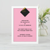 Aankondiging afstuderen (Staand voorkant)