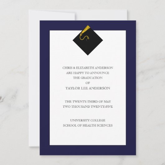 Aankondiging afstuderen (Voorkant)