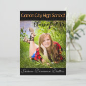 Aankondiging afstuderen (Staand voorkant)