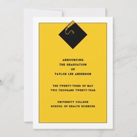 Aankondiging afstuderen (Voorkant)