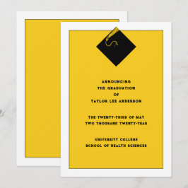 Aankondiging afstuderen