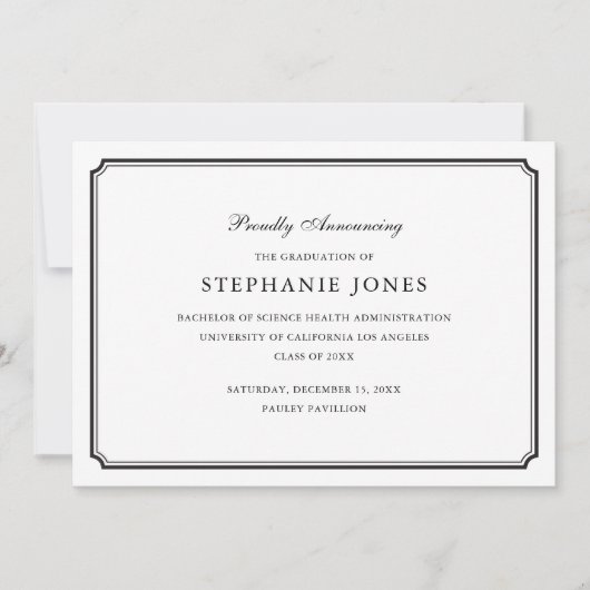 Aankondiging Afstuderen (Voorkant)