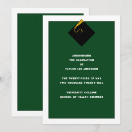 Aankondiging afstuderen