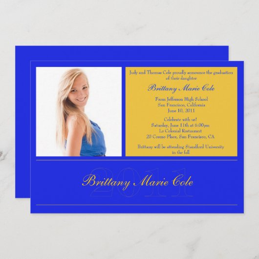 Aankondiging Afstuderen 2011 (Voorkant / Achterkant)