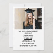 Aankondiging Afstuderen 2026 Uitnodiging Meisje (Achterkant)