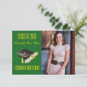 Aankondiging afstuderen - 3x5 Pet & diplomatie (Staand voorkant)