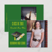 Aankondiging afstuderen - 3x5 Pet & diplomatie (Voorkant / Achterkant)