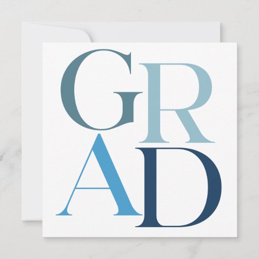 Aankondiging Afstuderen Aangepaste Foto Typografie (Achterkant)