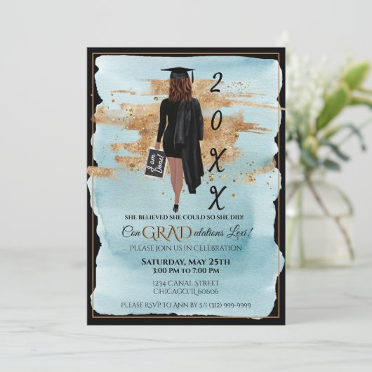 Aankondiging afstuderen Aankondiging Aankondiging (Staand voorkant)