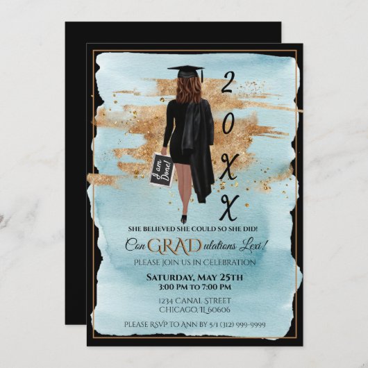 Aankondiging afstuderen Aankondiging Aankondiging  (Voorkant / Achterkant)