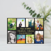 Aankondiging Afstuderen acht/negen foto's - 3x5Bla (Staand voorkant)