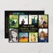 Aankondiging Afstuderen acht/negen foto's - 3x5Bla (Voorkant / Achterkant)