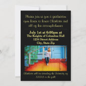 Aankondiging Afstuderen acht/negen foto's - zwart (Achterkant)