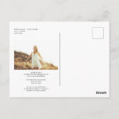 Aankondiging afstuderen Afstudeerder Foto minimali Briefkaart (Achterkant)