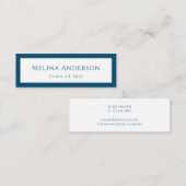 Aankondiging afstuderen Afstuderen Eenvoudig blauw (Voorkant / Achterkant)