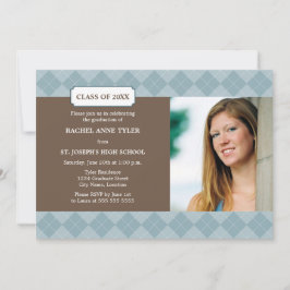 Aankondiging Afstuderen Argyle Preppy Foto