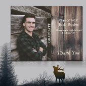 Aankondiging Afstuderen begroting en dank u Briefkaart