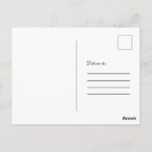 Aankondiging Afstuderen blauw houten lace Briefkaart (Achterkant)