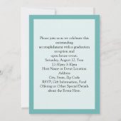 Aankondiging Afstuderen Blauwe/Witte verpleegschoo (Achterkant)