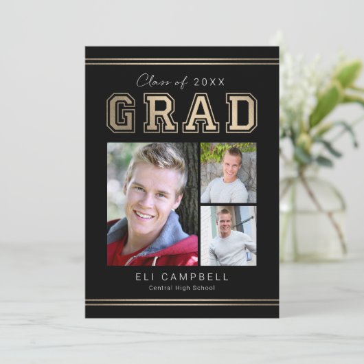 Aankondiging Afstuderen Bright Varsity (Staand voorkant)